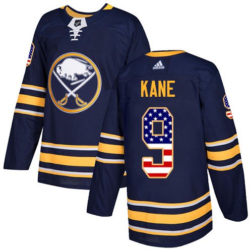 Adidas Sabres #9 Evander Kane Navy Blue Home Authentic USA Flag Youth Stitched NHL Jersey inbean