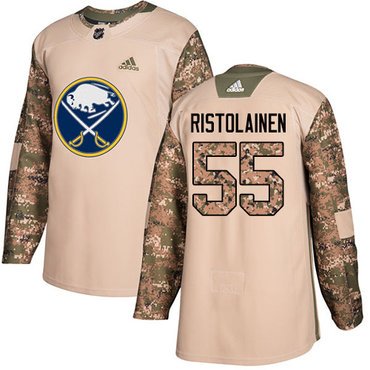 Adidas Sabres #55 Rasmus Ristolainen Camo Authentic 2017 Veterans Day Youth Stitched NHL Jersey inbean