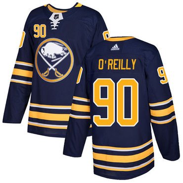 Adidas Sabres #90 Ryan O'Reilly Navy Blue Home Authentic Youth Stitched NHL Jersey inbean