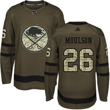 Adidas Sabres #26 Matt Moulson Green Salute to Service Youth Stitched NHL Jersey inbean