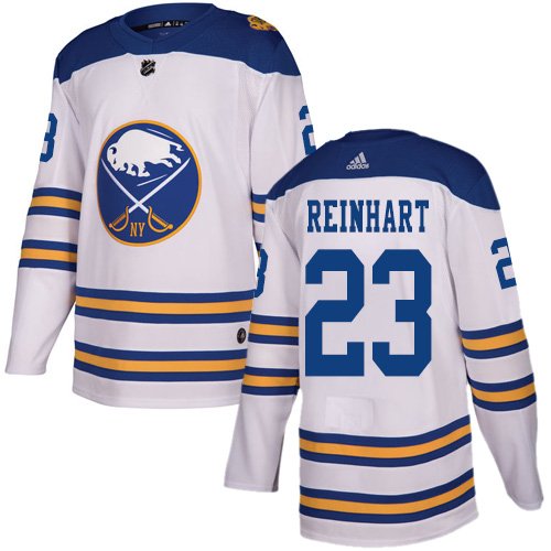 Adidas Sabres #23 Sam Reinhart White Authentic 2018 Winter Classic Youth Stitched NHL Jersey inbean