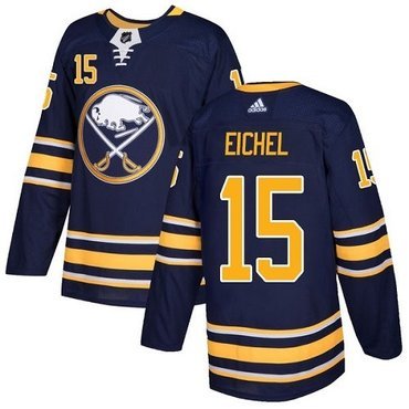 Adidas Sabres #15 Jack Eichel Navy Blue Home Authentic Youth Stitched NHL Jersey inbean