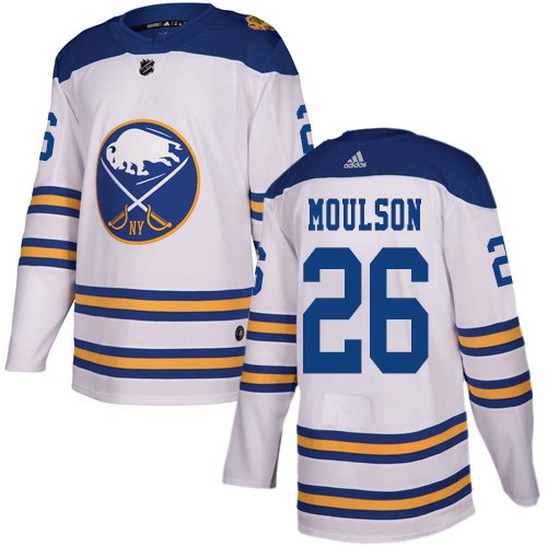 Adidas Sabres #26 Matt Moulson White Authentic 2018 Winter Classic Youth Stitched NHL Jersey inbean