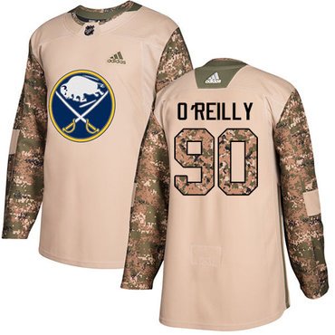 Adidas Sabres #90 Ryan O'Reilly Camo Authentic 2017 Veterans Day Youth Stitched NHL Jersey inbean