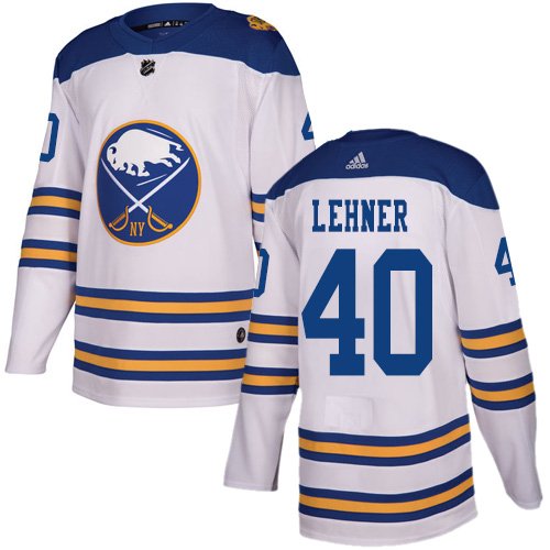 Adidas Sabres #40 Robin Lehner White Authentic 2018 Winter Classic Youth Stitched NHL Jersey inbean