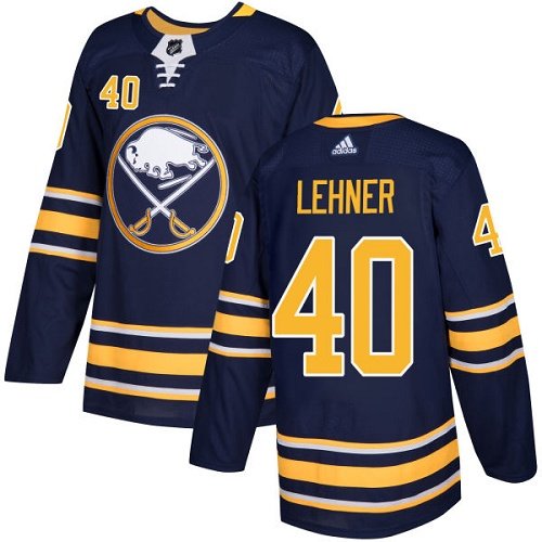 Adidas Sabres #40 Robin Lehner Navy Blue Home Authentic Youth Stitched NHL Jersey inbean