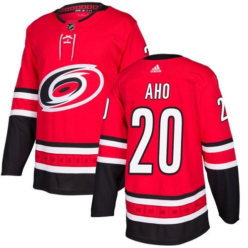 Adidas Hurricanes #20 Sebastian Aho Red Home Authentic Stitched Youth NHL Jersey inbean