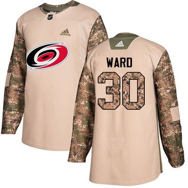 Adidas Hurricanes #30 Cam Ward Camo Authentic 2017 Veterans Day Stitched Youth NHL Jersey inbean