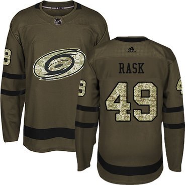 Adidas Hurricanes #49 Victor Rask Green Salute to Service Stitched Youth NHL Jersey inbean