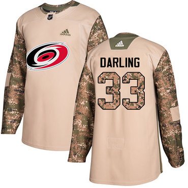 Adidas Hurricanes #33 Scott Darling Camo Authentic 2017 Veterans Day Stitched Youth NHL Jersey inbean