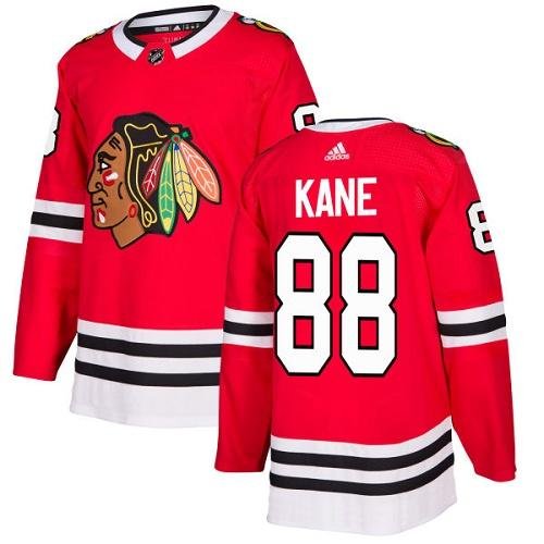 Adidas Blackhawks #88 Patrick Kane Red Home Authentic Stitched Youth NHL Jersey inbean