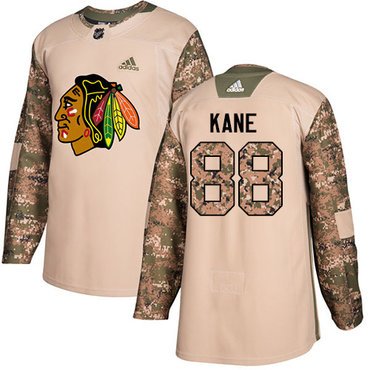 Adidas Blackhawks #88 Patrick Kane Camo Authentic 2017 Veterans Day Stitched Youth NHL Jersey inbean