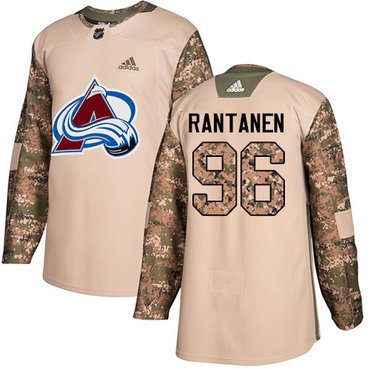 Adidas Avalanche #96 Mikko Rantanen Camo Authentic 2017 Veterans Day Stitched Youth NHL Jersey inbean