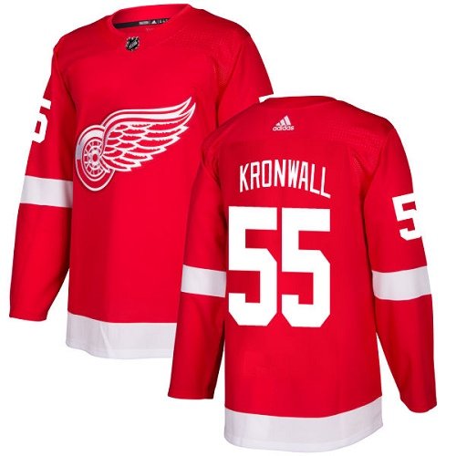 Adidas Detroit Red Wings #55 Niklas Kronwall Red Home Authentic Stitched Youth NHL Jersey inbean