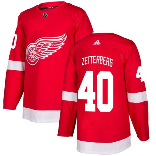 Adidas Detroit Red Wings #40 Henrik Zetterberg Red Home Authentic Stitched Youth NHL Jersey inbean