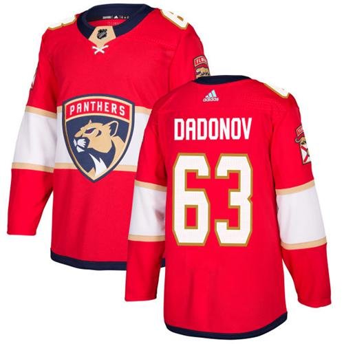 Adidas Florida Panthers #63 Evgenii Dadonov Red Home Authentic Stitched Youth NHL Jersey inbean