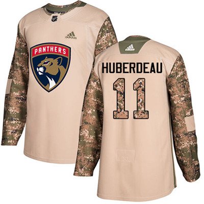 Adidas Florida Panthers #11 Jonathan Huberdeau Camo Authentic 2017 Veterans Day Stitched Youth NHL Jersey inbean