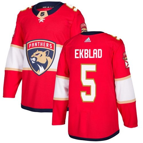 Adidas Florida Panthers #5 Aaron Ekblad Red Home Authentic Stitched Youth NHL Jersey inbean