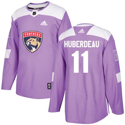 Adidas Florida Panthers #11 Jonathan Huberdeau Purple Authentic Fights Cancer Stitched Youth NHL Jersey inbean