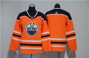 Adidas Edmonton Oilers Blank Orange Home Authentic Stitched Youth NHL Jersey inbean