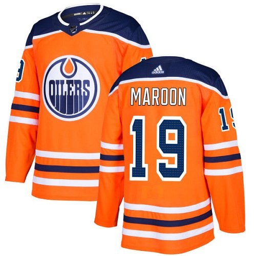 Adidas Edmonton Oilers #19 Patrick Maroon Orange Home Authentic Stitched Youth NHL Jersey inbean