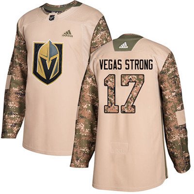 Adidas Vegas Golden Knights #17 Vegas Strong Camo Authentic 2017 Veterans Day Stitched Youth NHL Jersey inbean