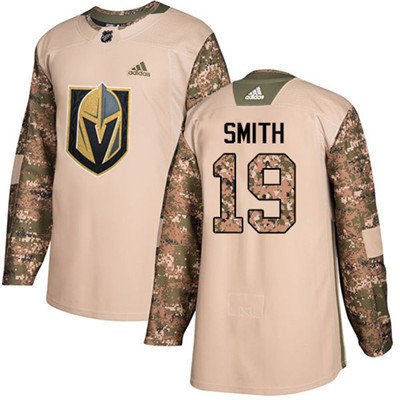 Adidas Vegas Golden Knights #19 Reilly Smith Camo Authentic 2017 Veterans Day Stitched Youth NHL Jersey inbean