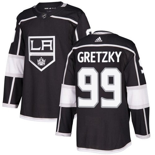 Adidas Los Angeles Kings #99 Wayne Gretzky Black Home Authentic Stitched Youth NHL Jersey inbean