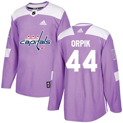 Adidas Washington Capitals #44 Brooks Orpik Purple Authentic Fights Cancer Stitched Youth NHL Jersey inbean