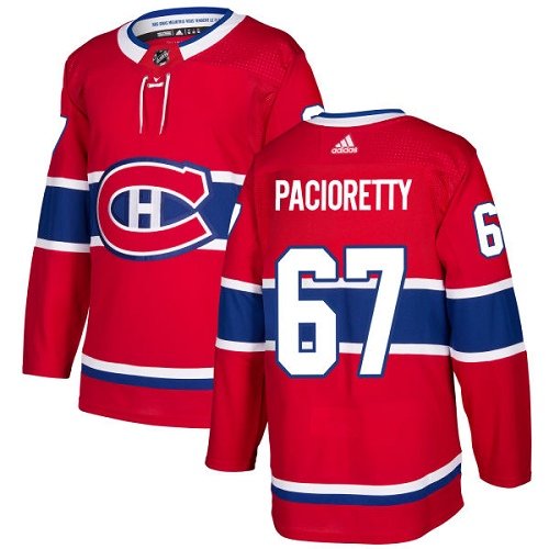 Adidas Montreal Canadiens #67 Max Pacioretty Red Home Authentic Stitched Youth NHL Jersey inbean