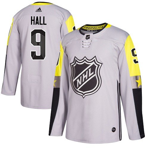 Adidas New Jersey Devils #9 Taylor Hall Gray 2018 All-Star Metro Division Authentic Stitched Youth NHL Jersey inbean