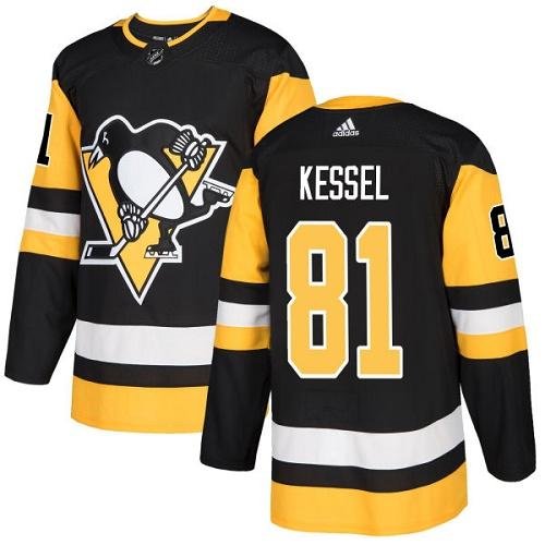 Adidas Pittsburgh Penguins #81 Phil Kessel Black Home Authentic Stitched Youth NHL Jersey inbean