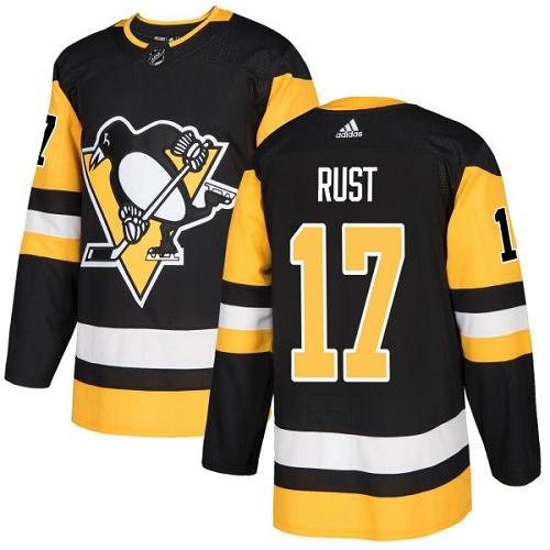 Adidas Pittsburgh Penguins #17 Bryan Rust Black Home Authentic Stitched Youth NHL Jersey inbean