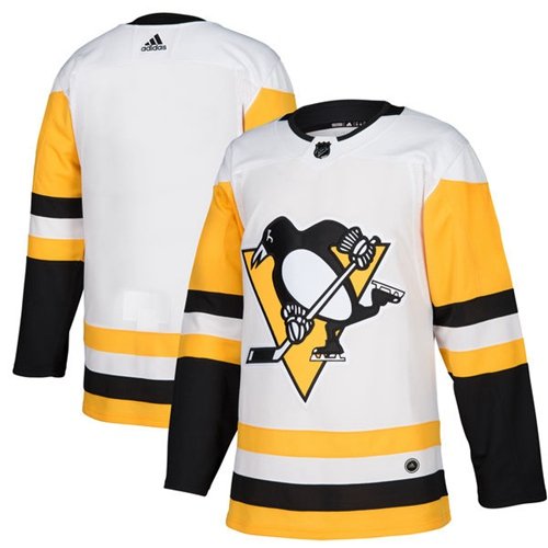 Adidas Pittsburgh Penguins Blank White Road Authentic Stitched Youth NHL Jersey inbean