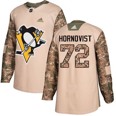 Adidas Pittsburgh Penguins #72 Patric Hornqvist Camo Authentic 2017 Veterans Day Stitched Youth NHL Jersey inbean