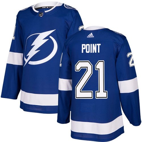 Adidas Tampa Bay Lightning #21 Brayden Point Blue Home Authentic Stitched Youth NHL Jersey inbean