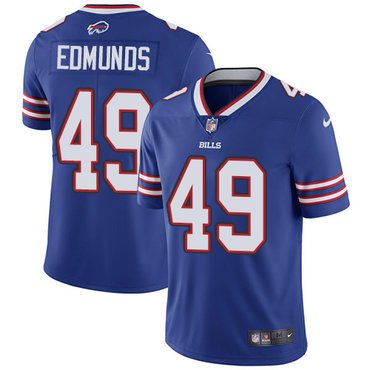 Nike Bills #49 Tremaine Edmunds Royal Blue Team Color Youth Stitched NFL Vapor Untouchable Limited Jersey inbean