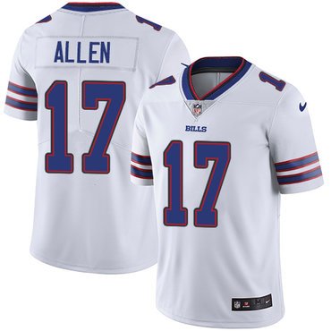 Nike Bills #17 Josh Allen White Youth Stitched NFL Vapor Untouchable Limited Jersey inbean