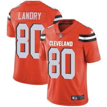 Nike Browns #80 Jarvis Landry Orange Alternate Youth Stitched NFL Vapor Untouchable Limited Jersey inbean