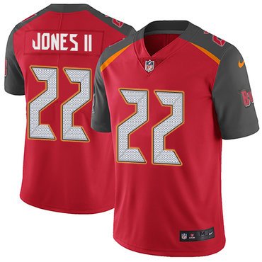 Nike Buccaneers #22 Ronald Jones II Red Team Color Youth Stitched NFL Vapor Untouchable Limited Jersey inbean