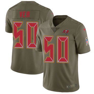 Nike Buccaneers #50 Vita Vea Olive Youth Stitched NFL Limited 2017 Salute to Service Jersey inbean