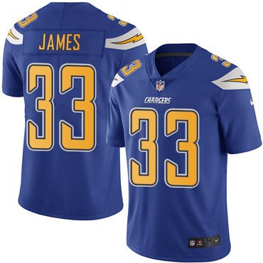 Nike Chargers #33 Derwin James Electric Blue Youth Stitched NFL Limited Rush Jersey inbean