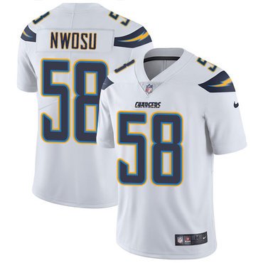 Nike Chargers #58 Uchenna Nwosu White Youth Stitched NFL Vapor Untouchable Limited Jersey inbean