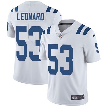 Nike Colts #53 Darius Leonard White Youth Stitched NFL Vapor Untouchable Limited Jersey inbean