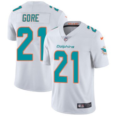 Nike Dolphins #21 Frank Gore White Youth Stitched NFL Vapor Untouchable Limited Jersey inbean