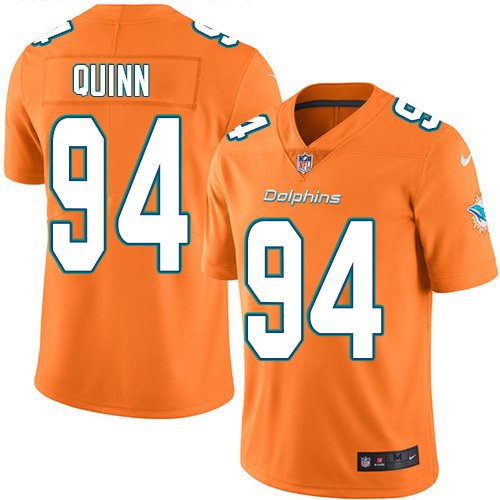 Nike Dolphins #94 Robert Quinn Orange Youth Stitched NFL Limited Rush Jersey inbean