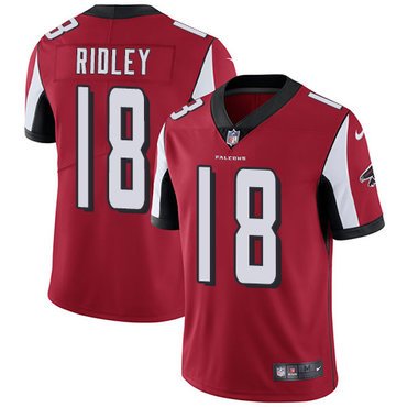 Nike Falcons #18 Calvin Ridley Red Team Color Youth Stitched NFL Vapor Untouchable Limited Jersey inbean