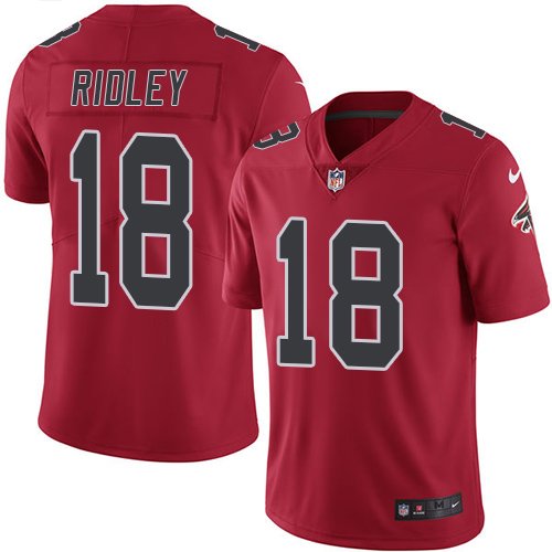 Nike Falcons #18 Calvin Ridley Red Youth Stitched NFL Limited Rush Jersey inbean