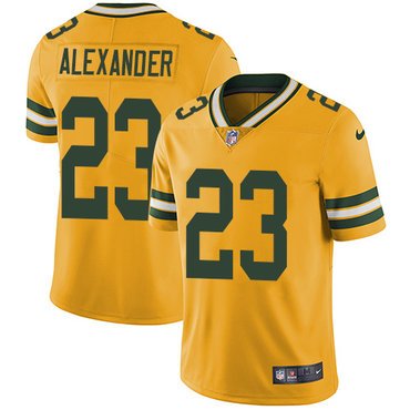 Nike Packers #23 Jaire Alexander Yellow Youth Stitched NFL Limited Rush Jersey inbean