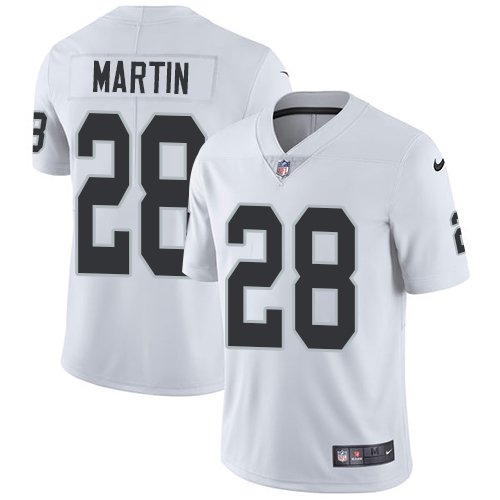 Nike Raiders #28 Doug Martin White Youth Stitched NFL Vapor Untouchable Limited Jersey inbean